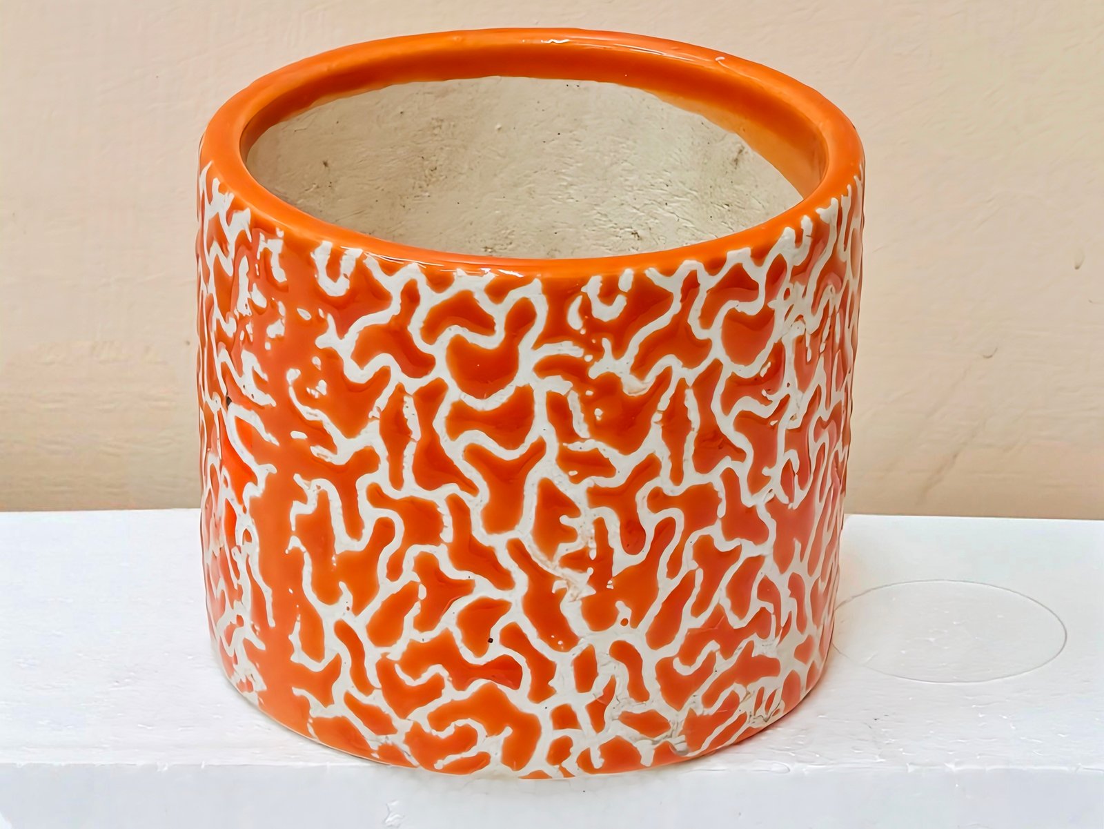 RD Glaze Pipe Shape Ceramic Planters Pot 1 pic