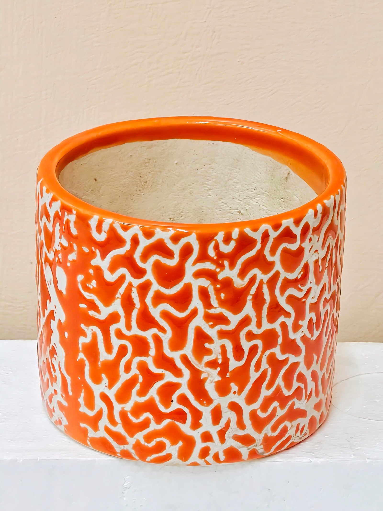 RD Glaze Pipe Shape Ceramic Planters Pot 1 pic